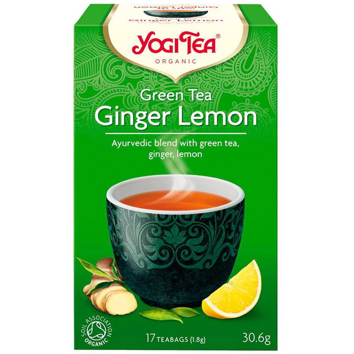 Yogi Tea Green Ginger Lemon te 17 stk Grøn Ginger Lemon