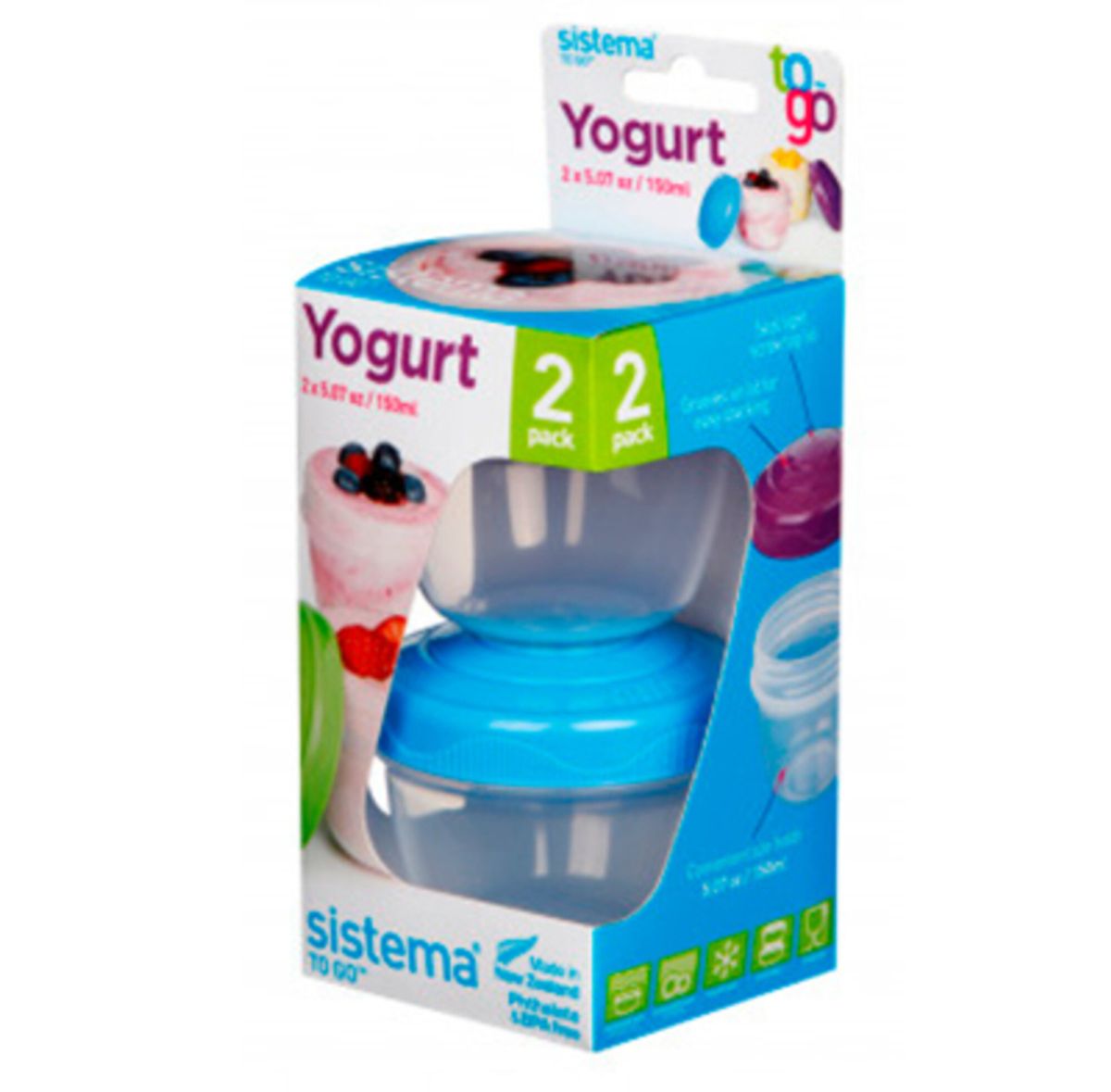 Yogurt to go - 2 x bæger fra Sistema