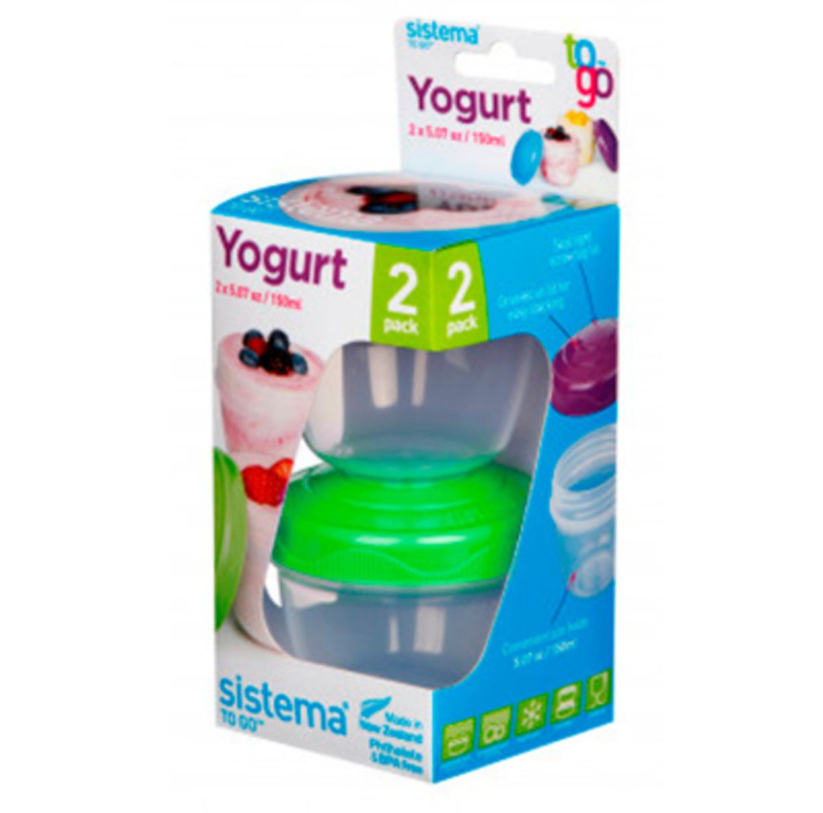 Yogurt to go - 2 x bæger fra Sistema