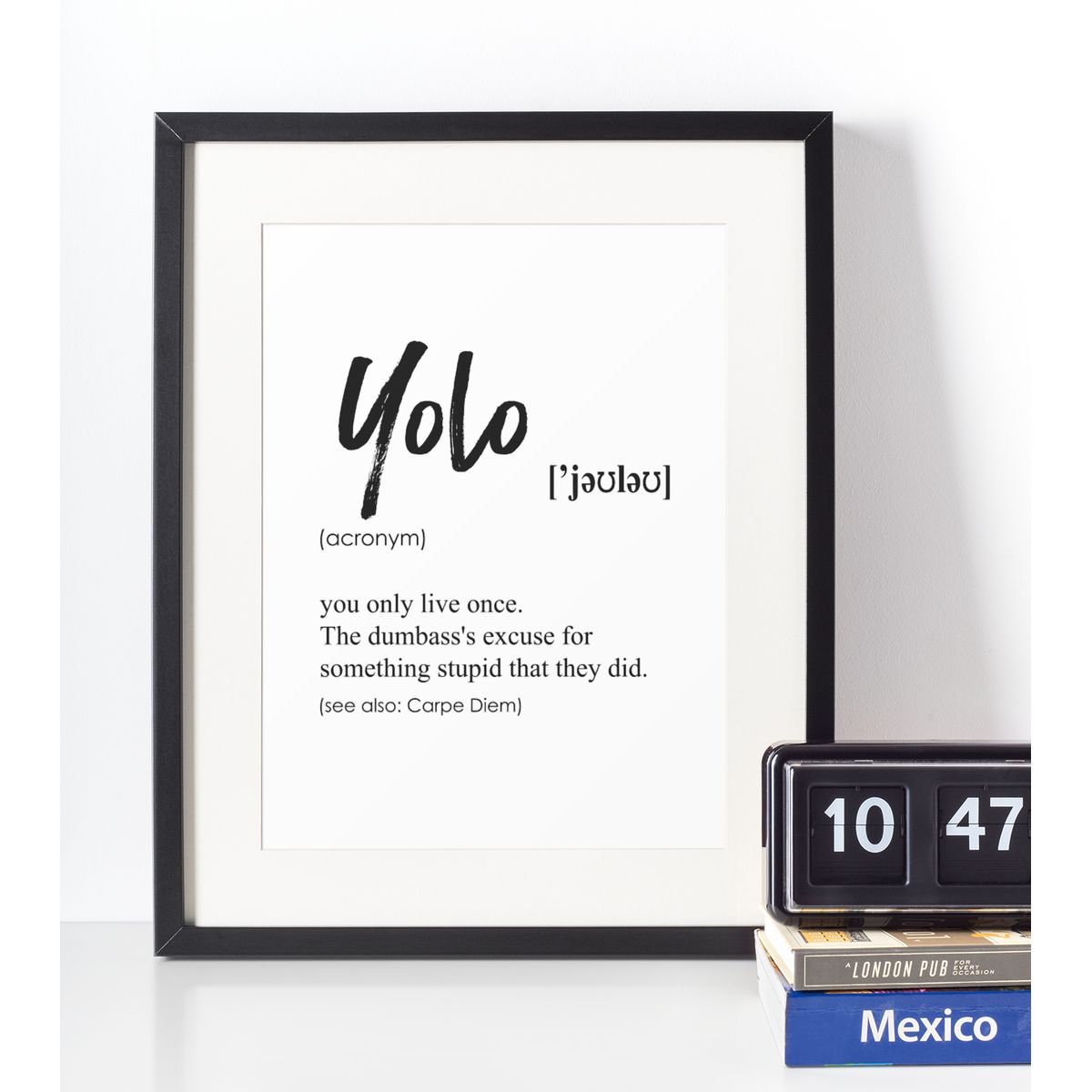 Yolo definition plakat