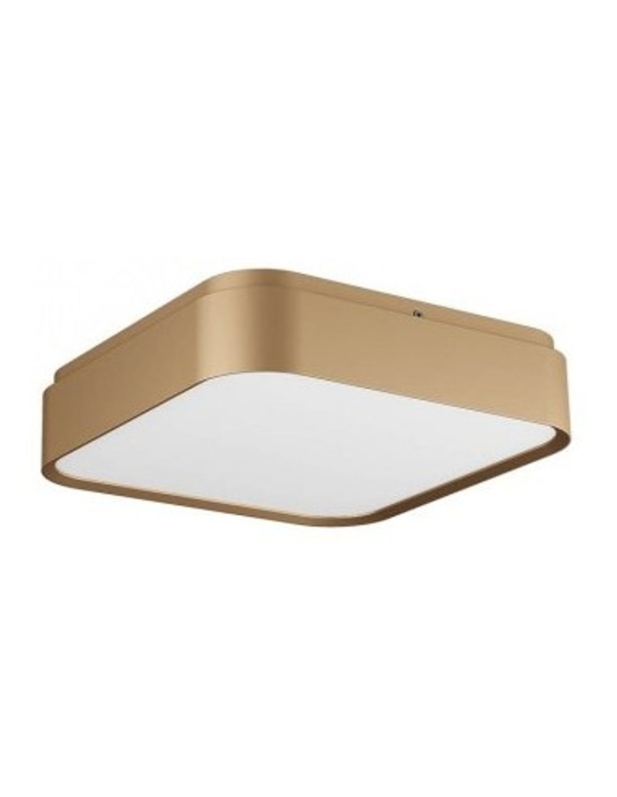 YOMO Plafond i aluminium og akryl 29,6 x 29,6 cm 1 x 32W SMD LED - Mat guld