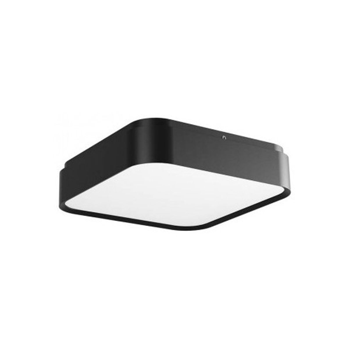 YOMO Plafond i aluminium og akryl 29,6 x 29,6 cm 1 x 32W SMD LED - Mat sort