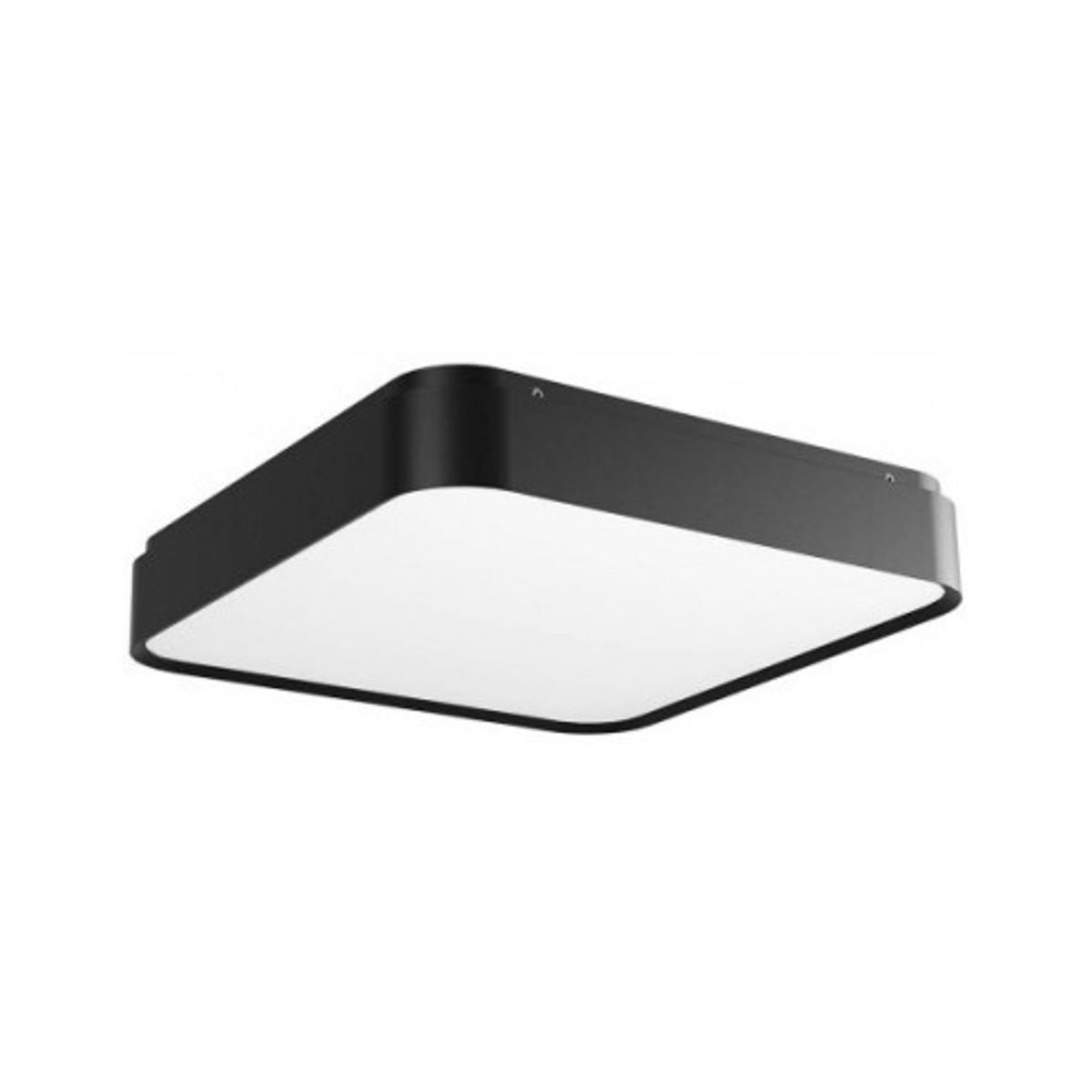 YOMO Plafond i aluminium og akryl 39,6 x 39,6 cm 1 x 47W SMD LED - Mat sort