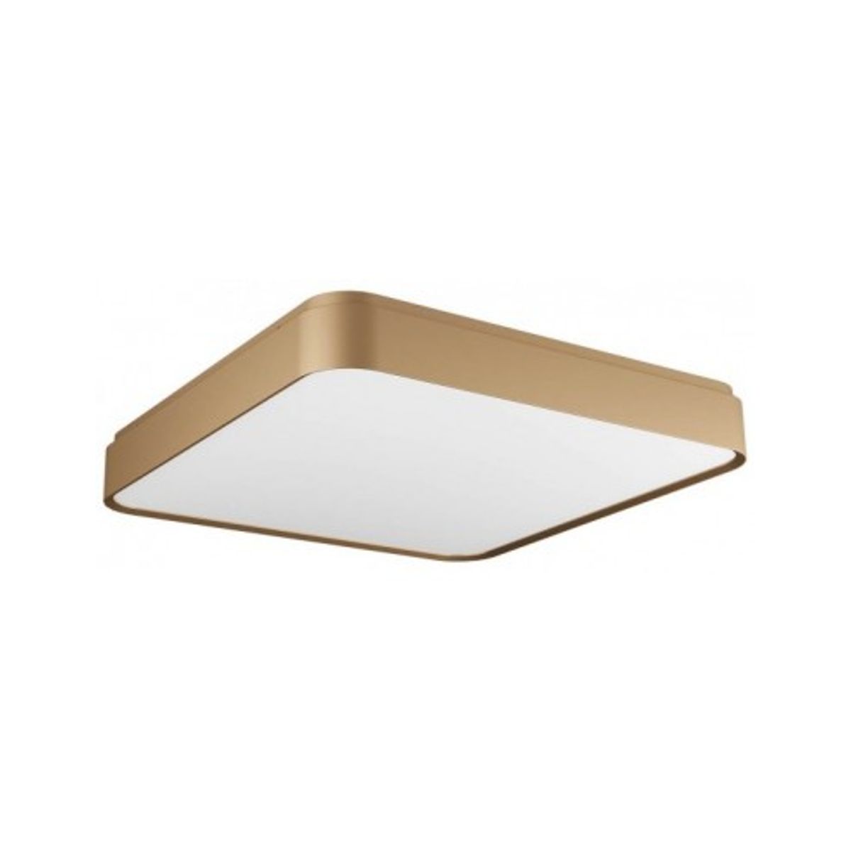 YOMO Plafond i aluminium og akryl 49,6 x 49,6 cm 1 x 60W SMD LED - Mat guld