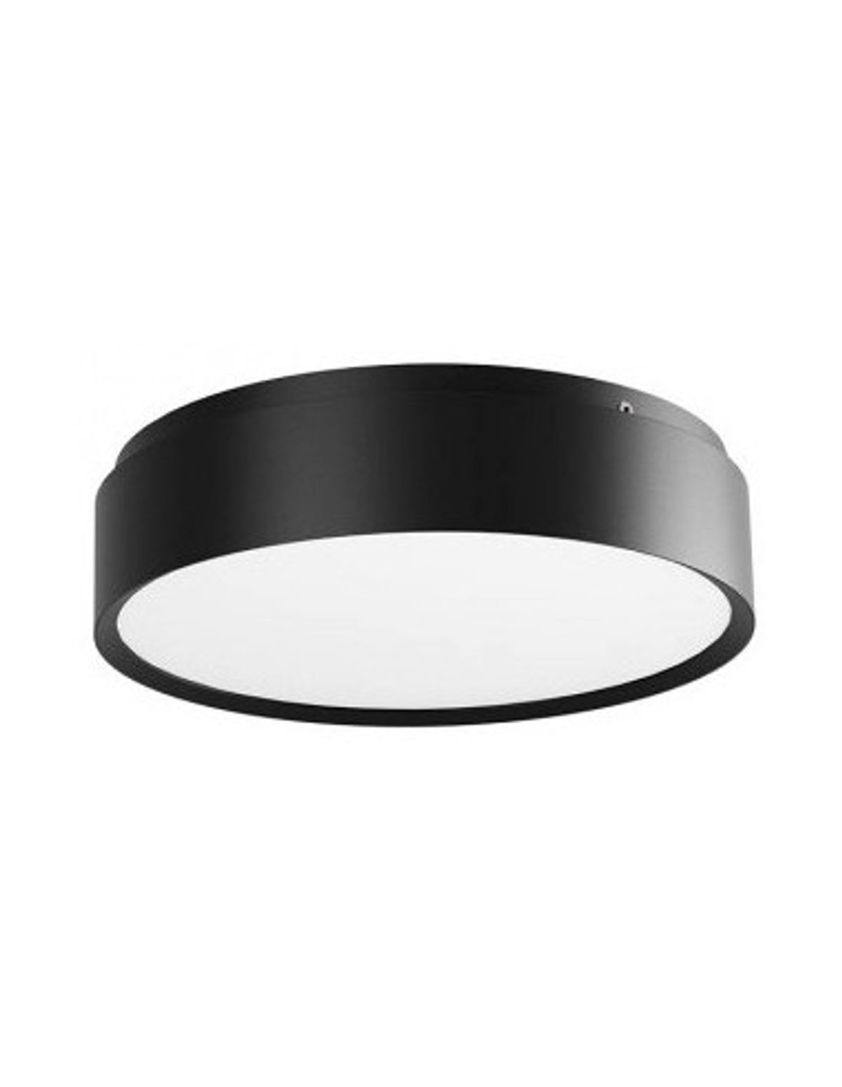 YOMO Plafond i aluminium og akryl Ø27 cm 1 x 29W SMD LED - Mat sort