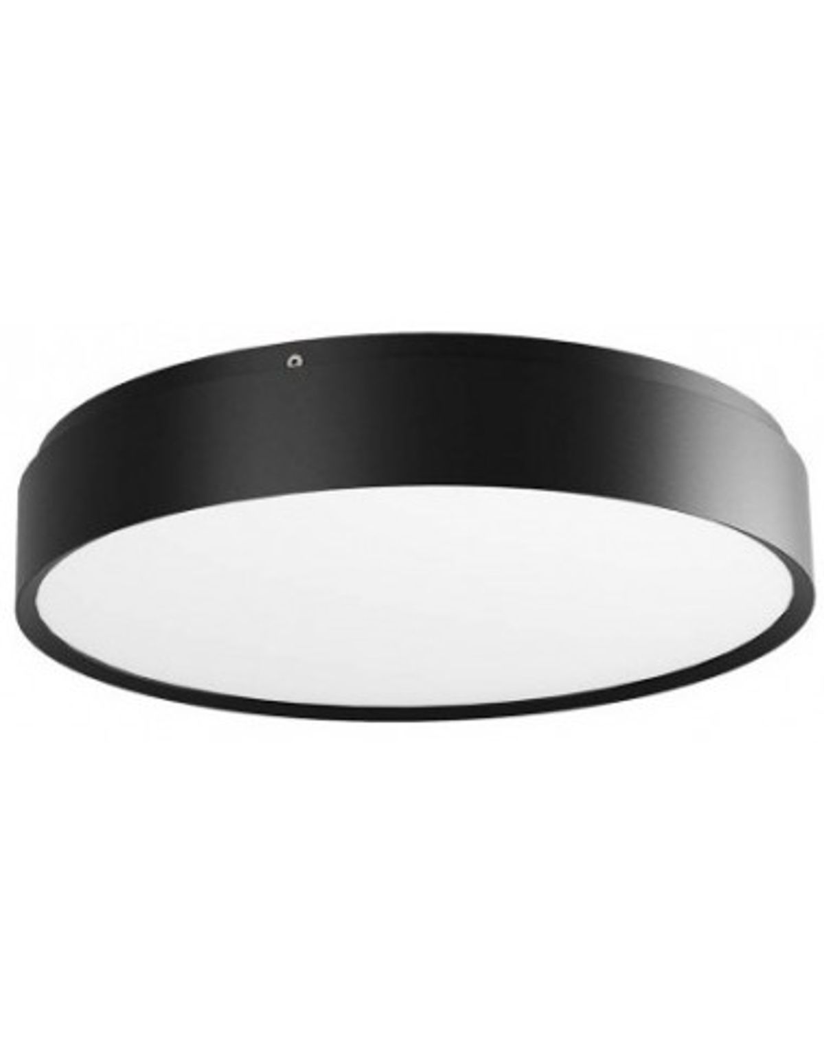 YOMO Plafond i aluminium og akryl Ø37 cm 1 x 43,6W SMD LED - Mat sort