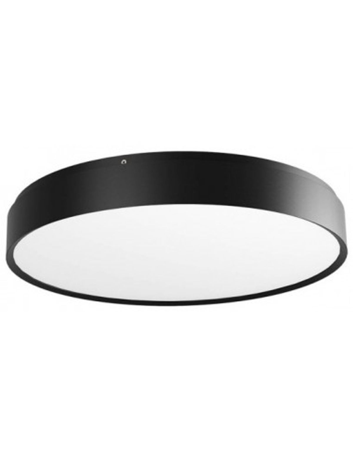 YOMO Plafond i aluminium og akryl Ø47 cm 1 x 53,6W SMD LED - Mat sort