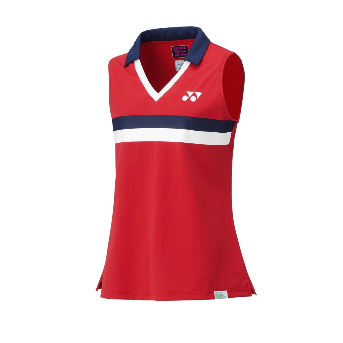 Yonex 75th Dame Sleeveless Polo 20627A Ruby Red