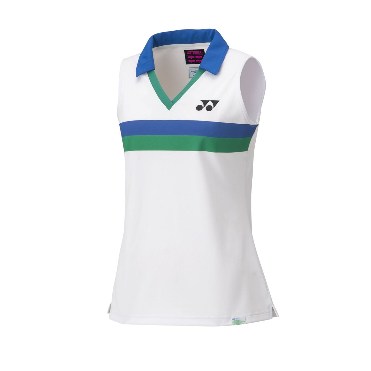 Yonex 75th Dame Sleeveless Polo 20627A White