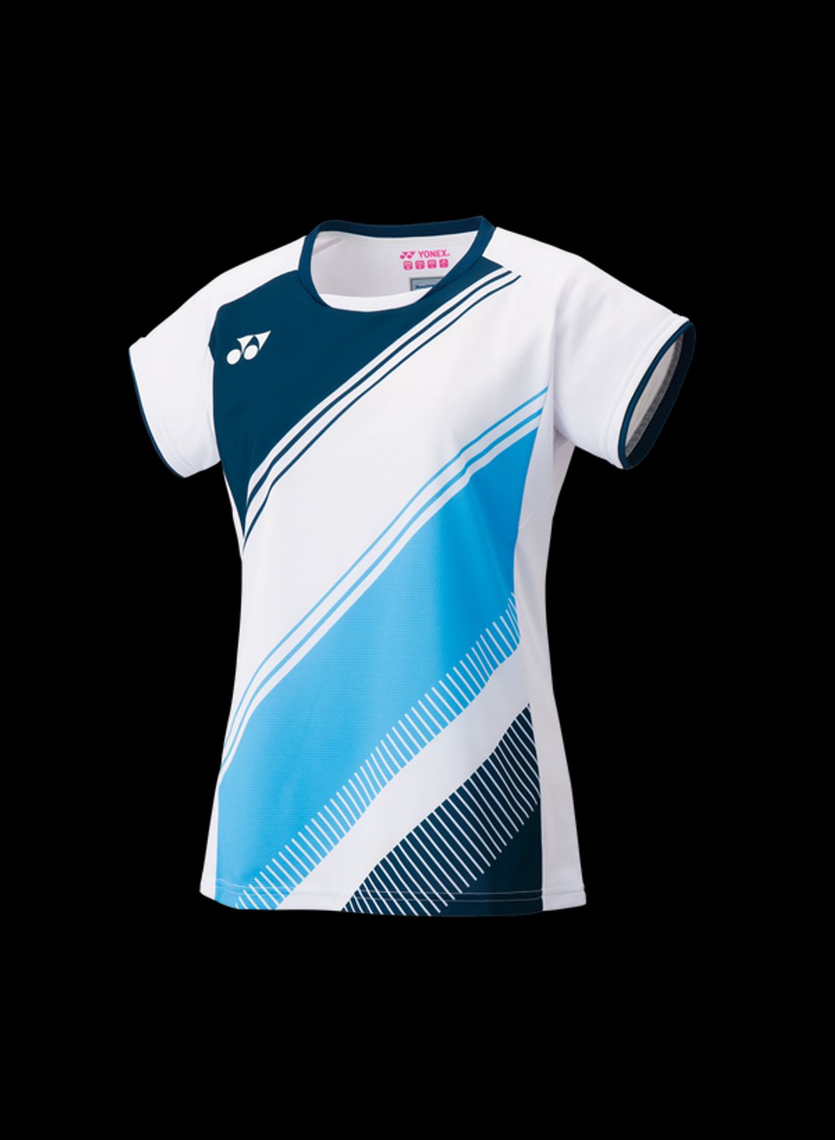 Yonex Crew Neck T-shirt Tournament 20591EX Dame White/Blue