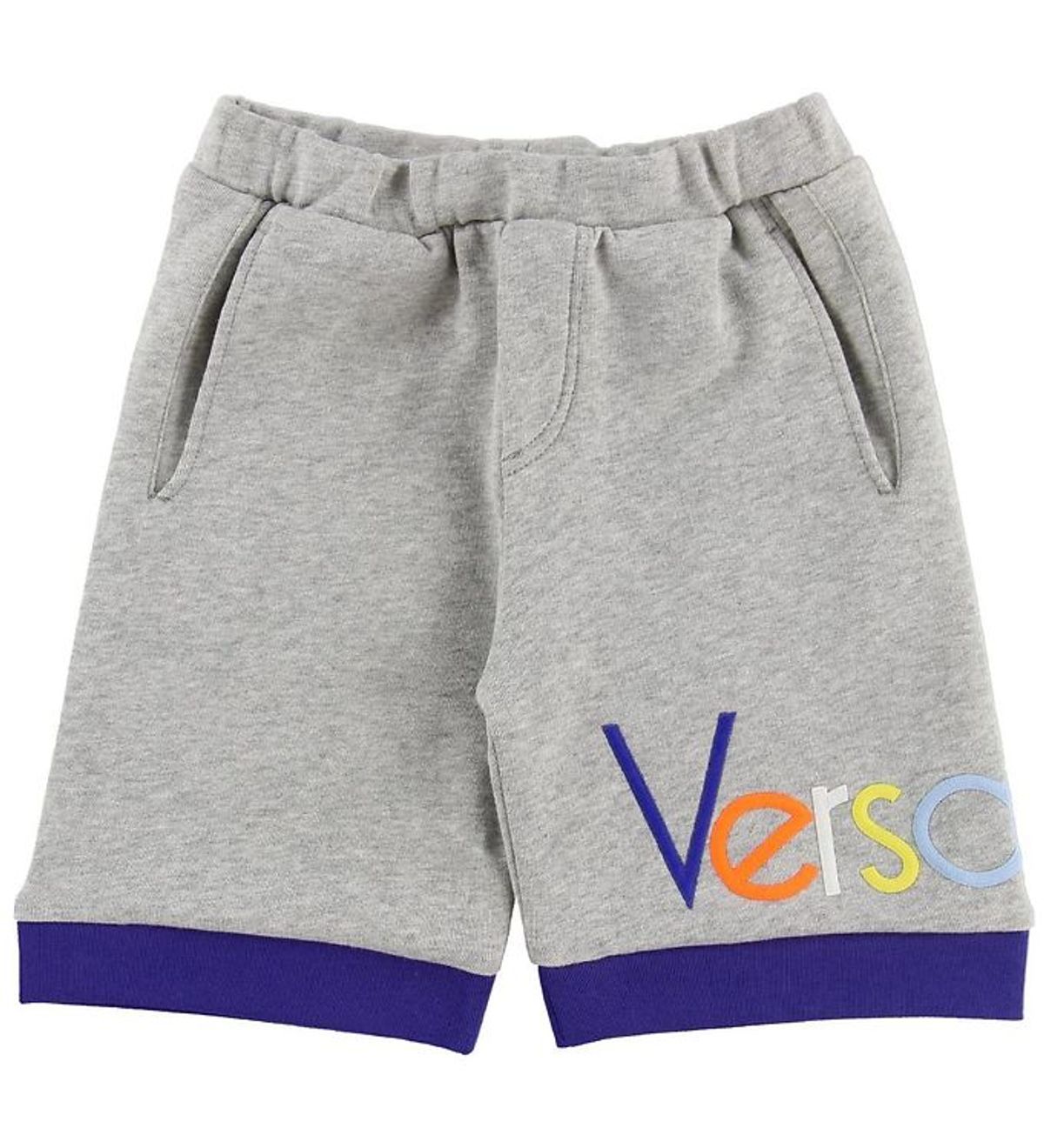 Young Versace Shorts - Sweat - Gråmeleret m. Tekst