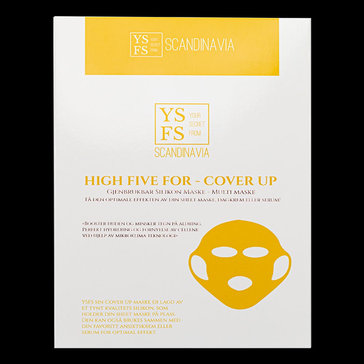 YSFS Cover Up Mask Yellow