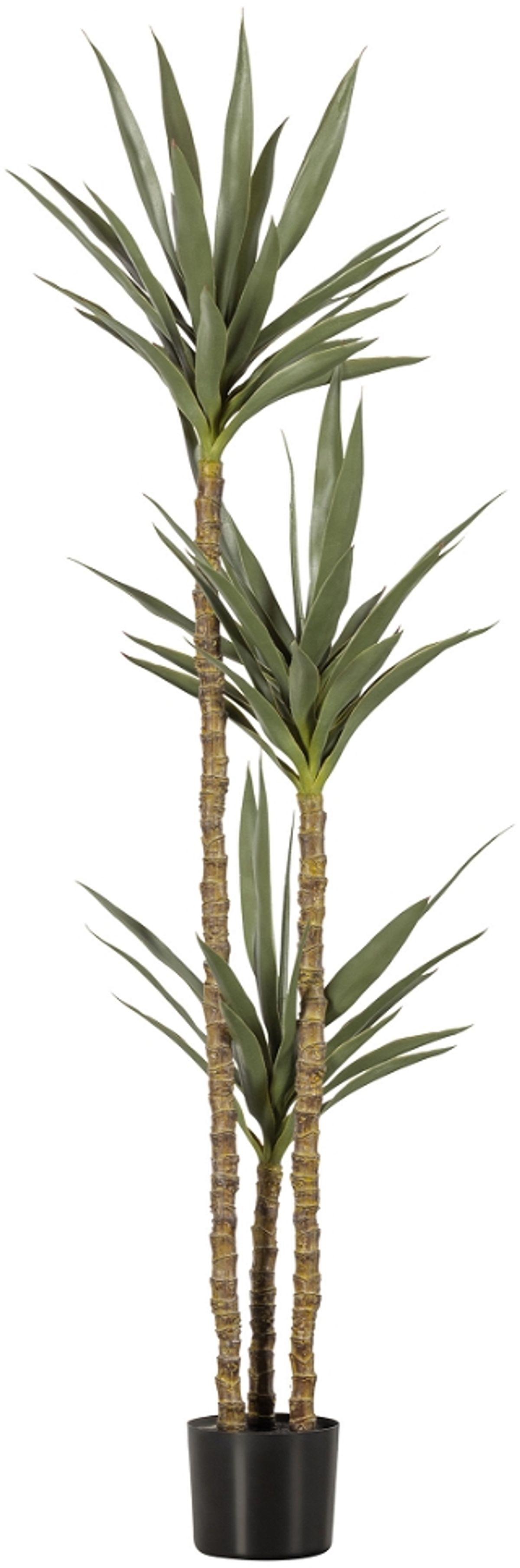 Yucca, Kunstig plante, grøn, H155x70x70 cm