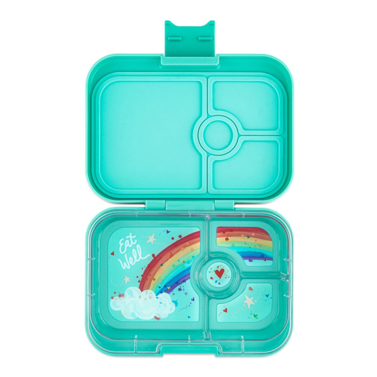 Yumbox bento madkasse 4 rum - Misty Aqua Rainbow