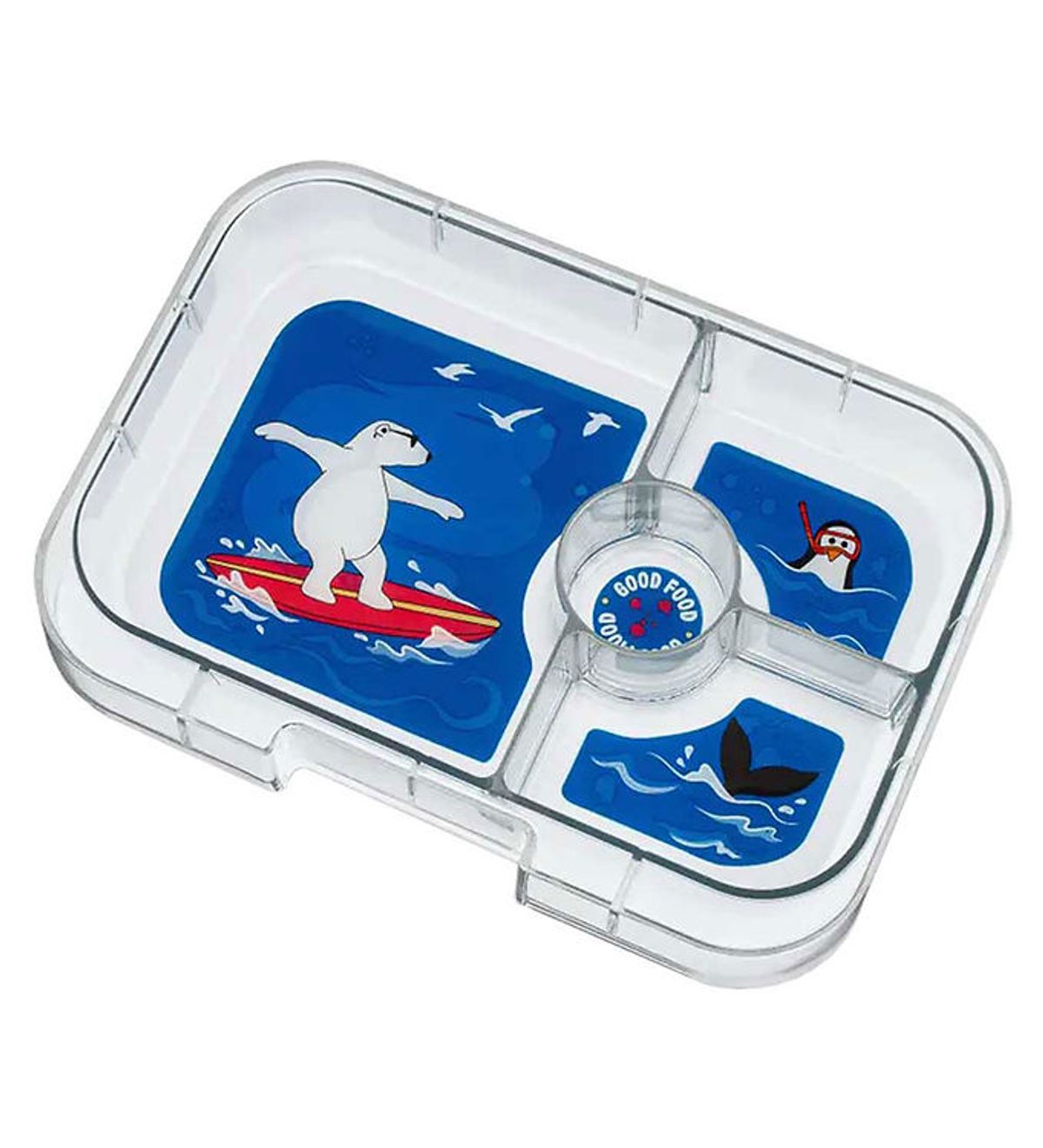 Yumbox Indsatsbakke m. 4 Rum - Panino - Polar Bear