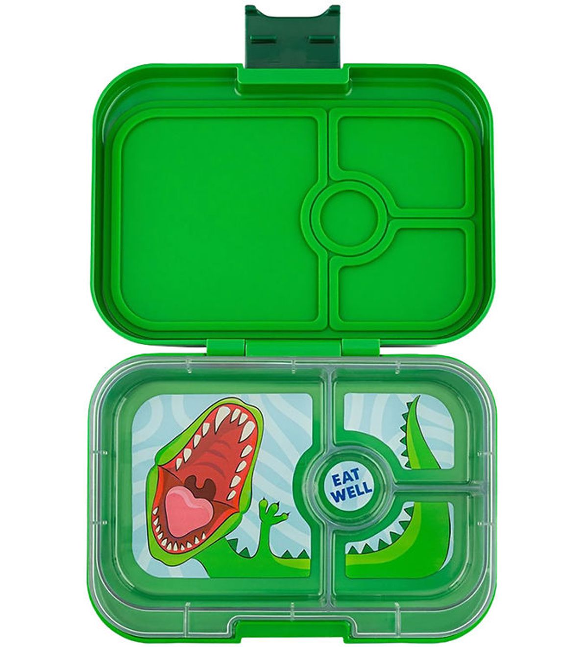 Yumbox Madkasse m. 4 Rum - Bento Panino - Jurassic Green - Dino