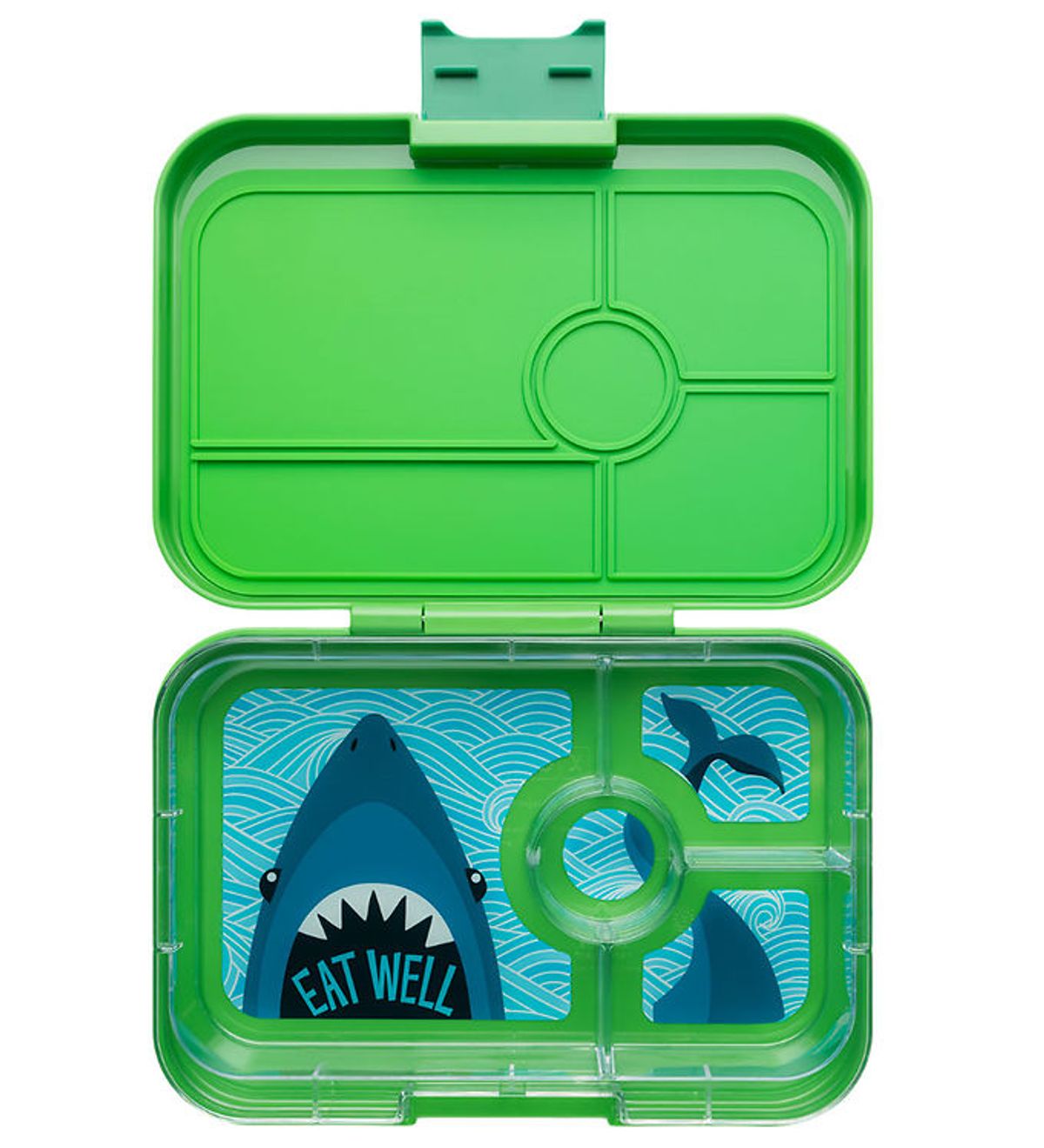 Yumbox Madkasse m. 4 Rum - Bento Tapas - Jurassic Green/Shark