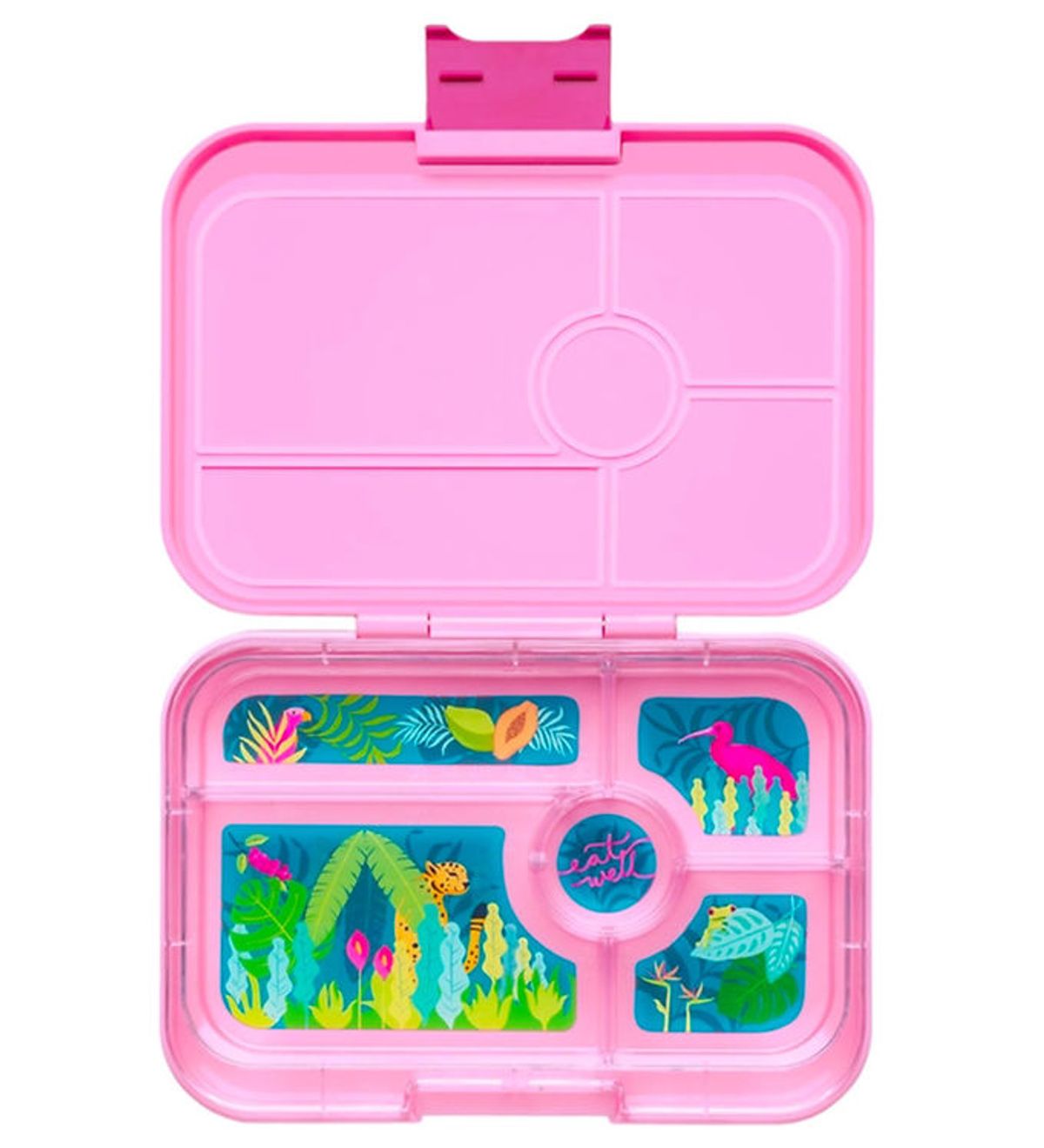 Yumbox Madkasse m. 5 Rum - Bento Tapas - Capri Pink/Jungle