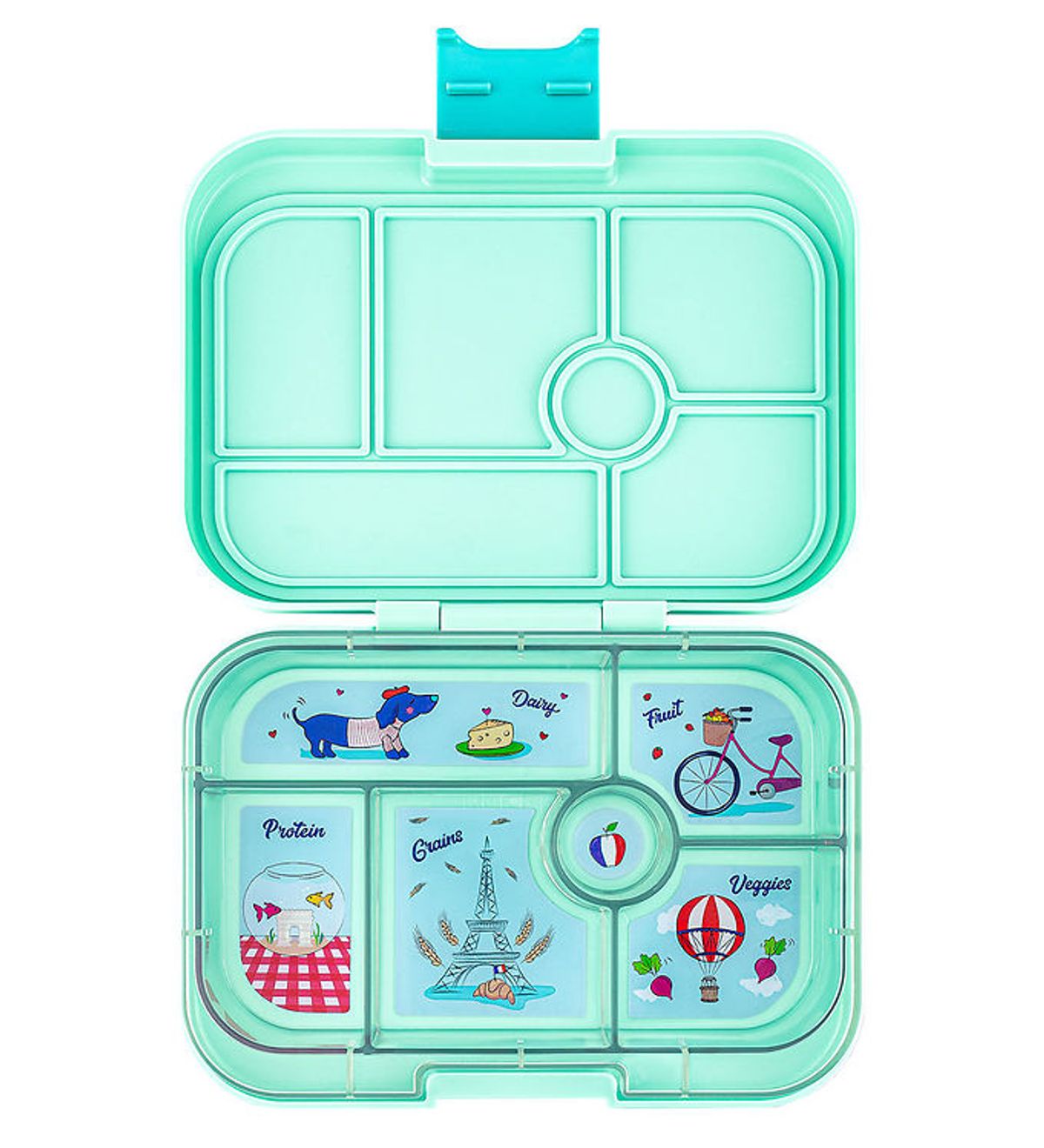 Yumbox Madkasse m. 6 Rum - Bento Original - Serene Aqua - Paris