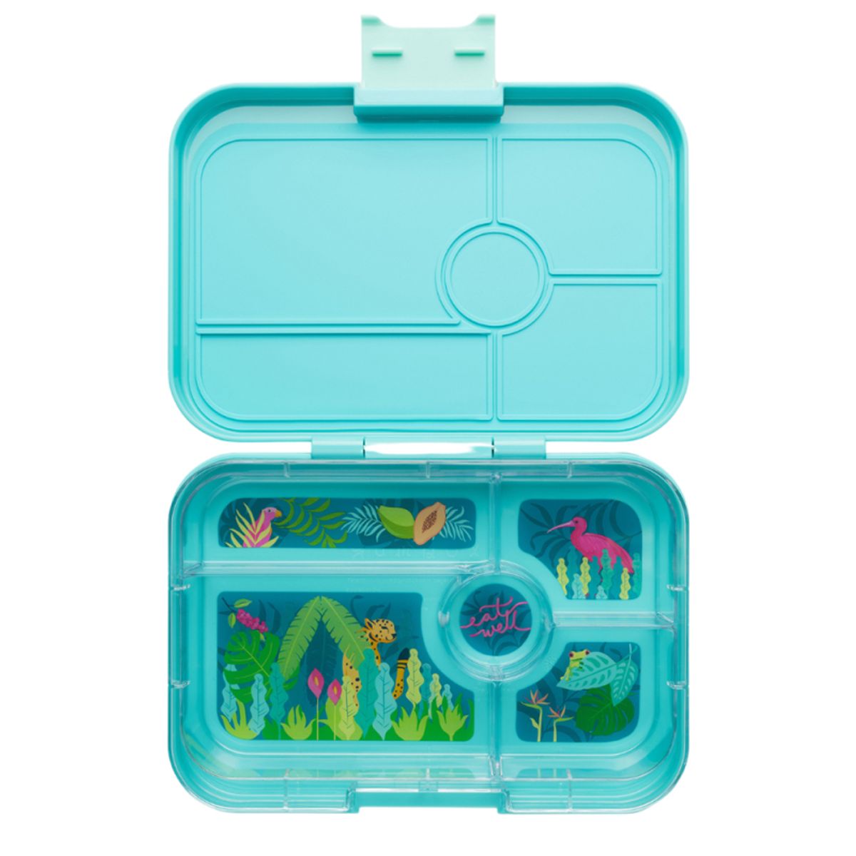 Yumbox Madkasse med 5 rum - Tropical Aqua Jungle