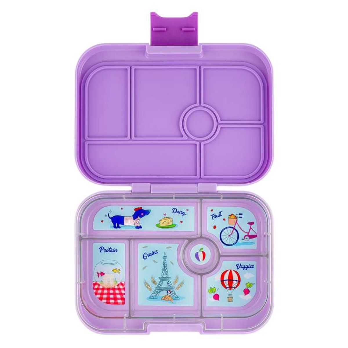 Yumbox Madkasse - Original - 6 rum - Lulu Purple/Paris Je T'aime