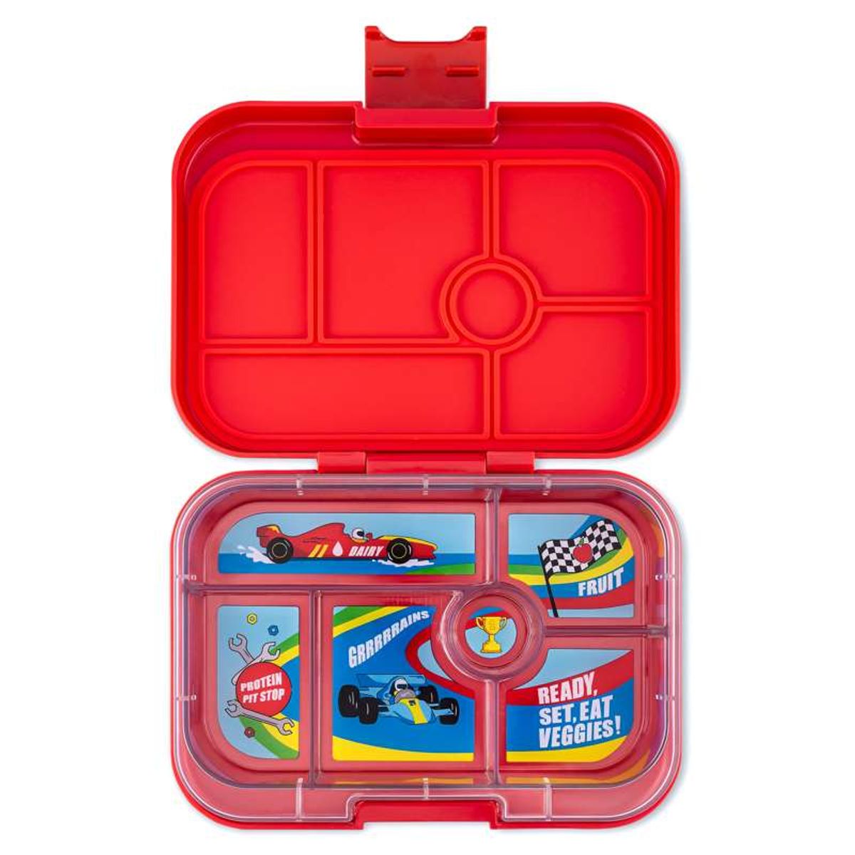 Yumbox Madkasse - Original - 6 rum - Roar Red/Race Cars