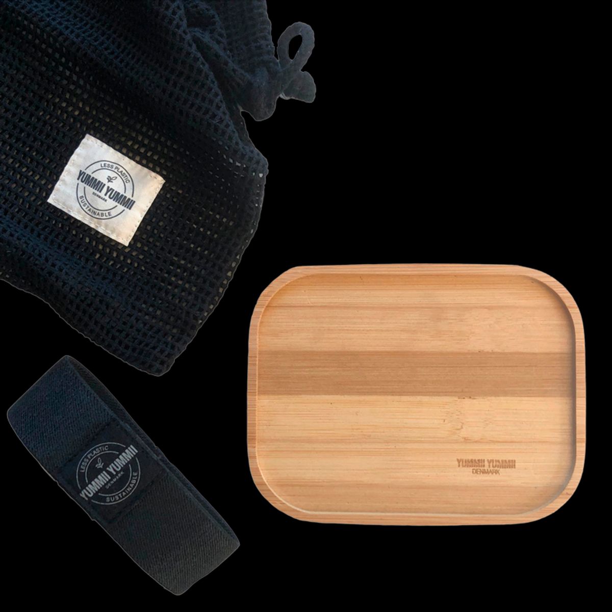 YUMMII YUMMII Bamboo Lid w. Elastic Band (Bento Large) (1 stk)