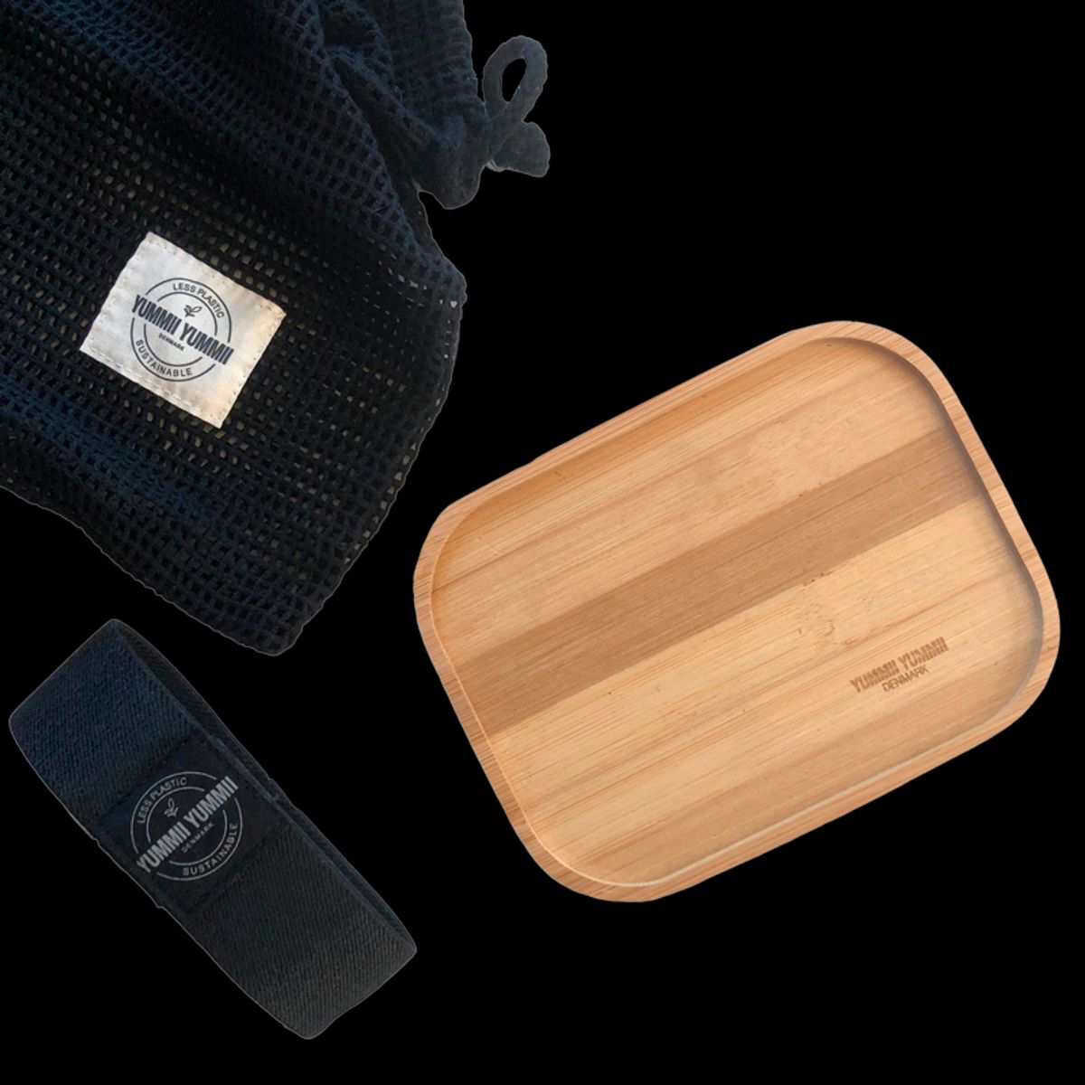 YUMMII YUMMII Bamboo Lid w. Elastic Band (Bento Medium+) (1 stk)