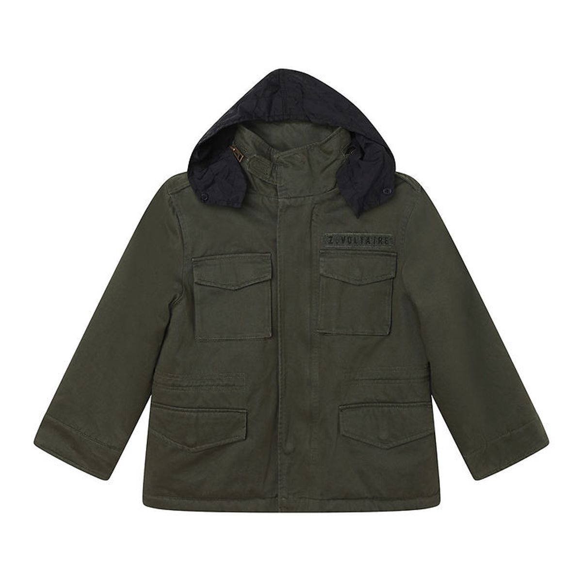 Zadig & Voltaire Jakke - Parka - Khaki/Brun m. Similisten