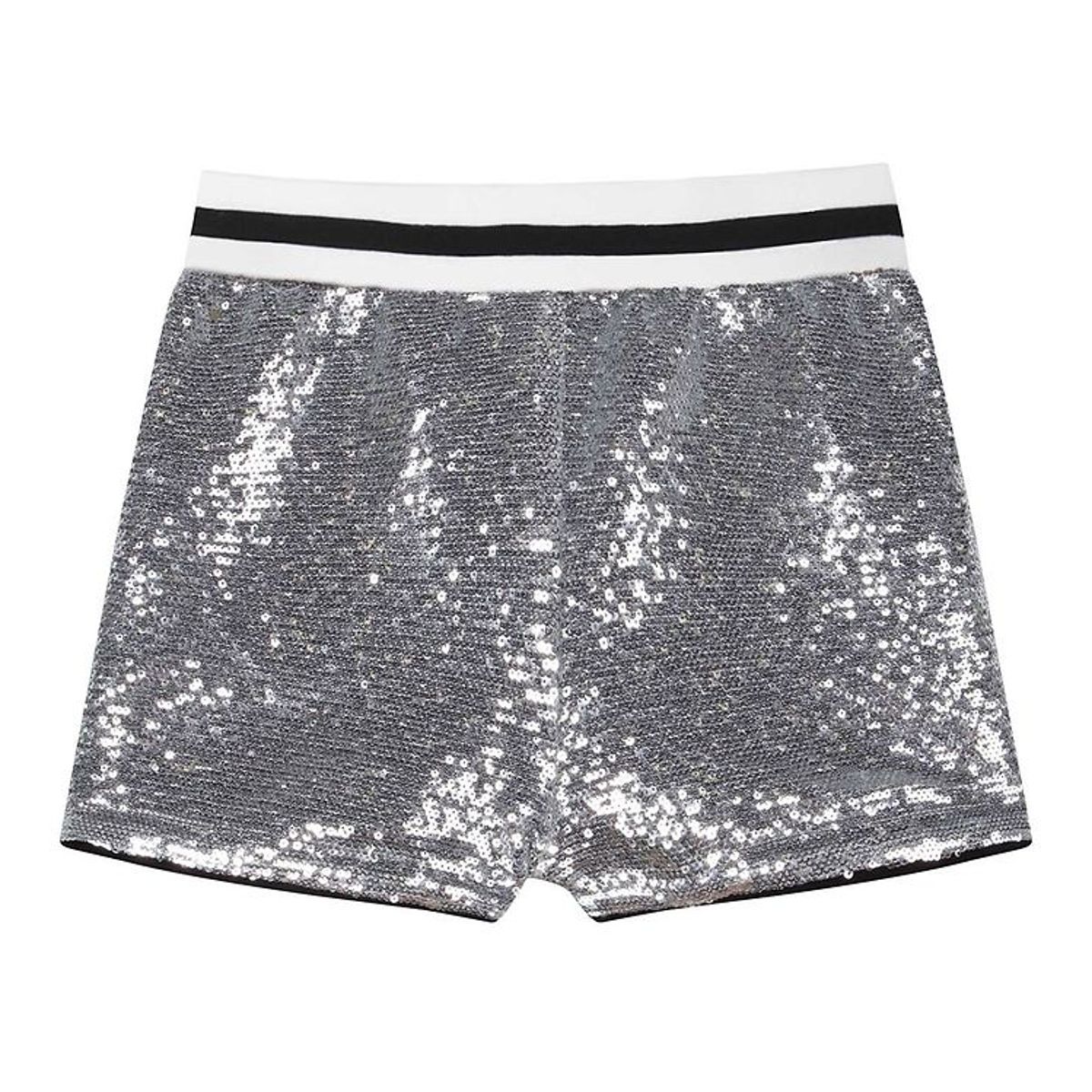 Zadig & Voltaire Shorts - Sølv m. Pailletter