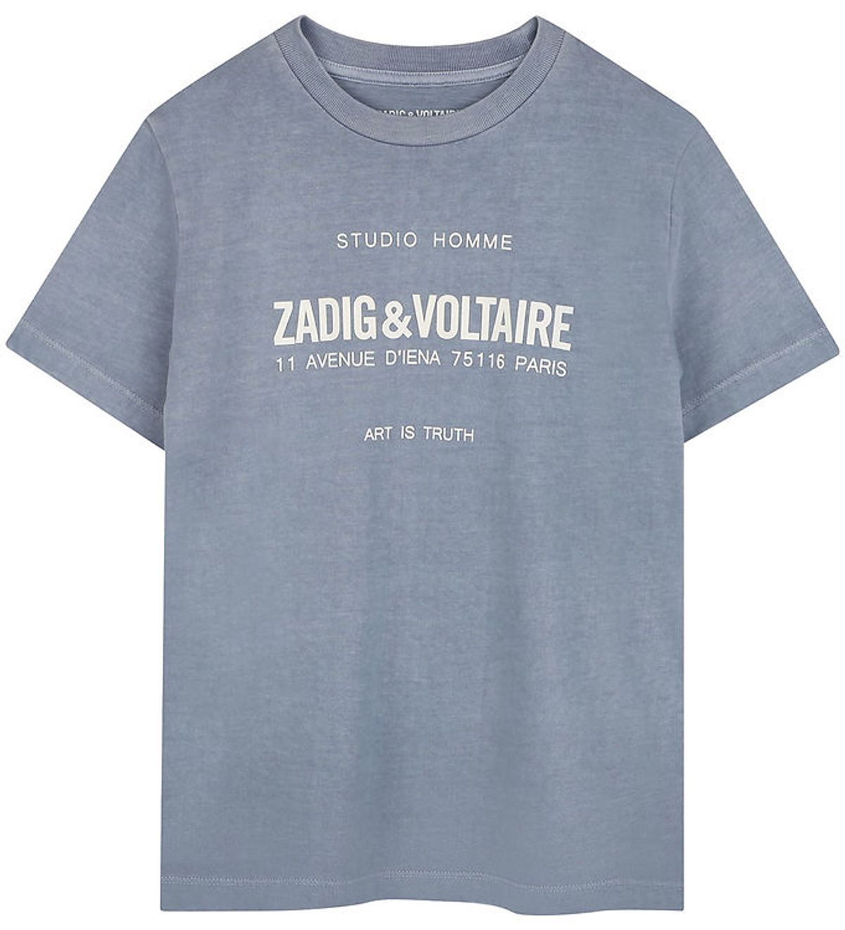 Zadig & Voltaire T-shirt - Lavender Blue m. Print