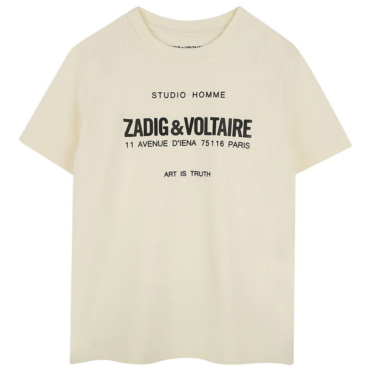 Zadig & Voltaire T-shirt - Offwhite m. Print