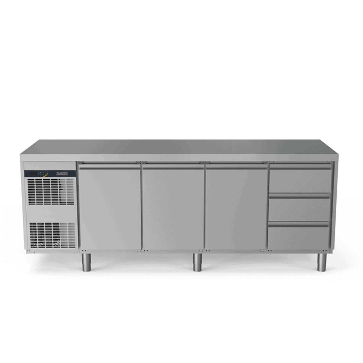 Zanussi kølebord 590L - 3 låger - 3x skuffer