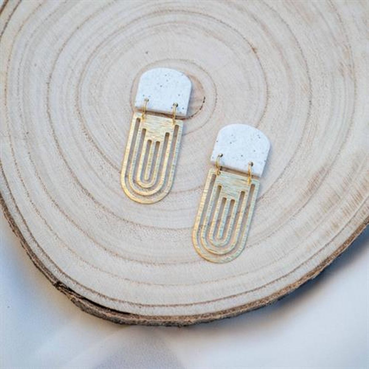 Zara - granit effekt Earrings