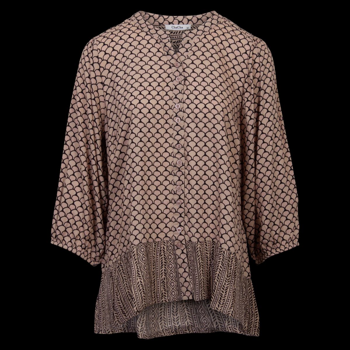 ZbyZ Dame Bluse - Beige - 42/44