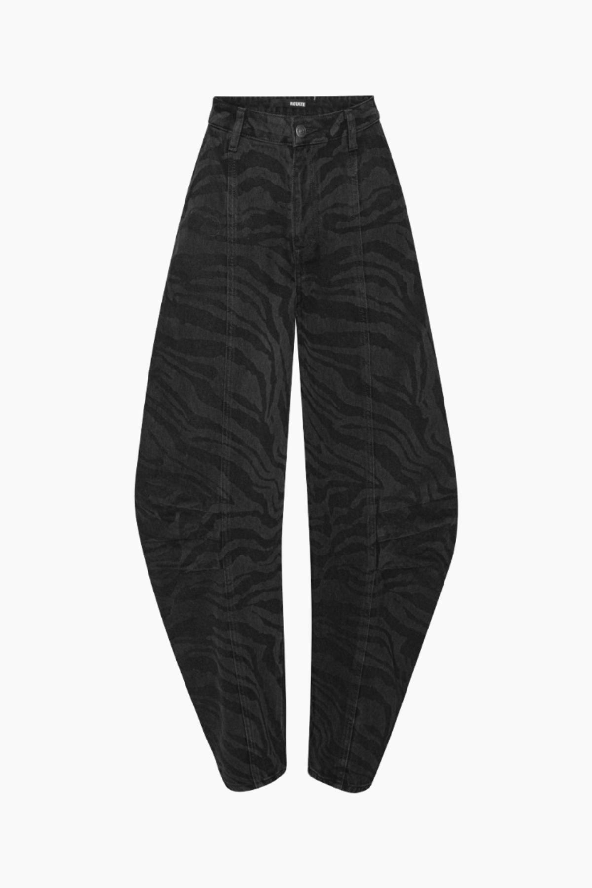 Zebra Twill Cargo Pants - Black Washed - ROTATE - Sort M