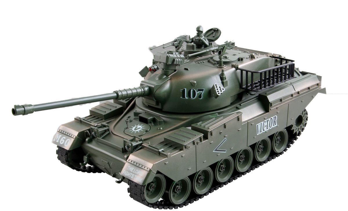 ZEGAN USA M60 Fjernstyret Airsoft Tank 1:18, 2.4G