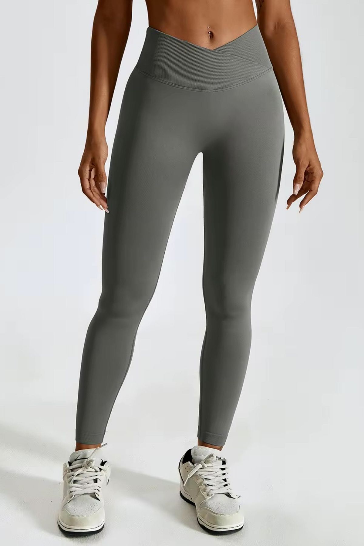 ZenCurve scrunch leggings DarkGrey - Large / DarkGrey