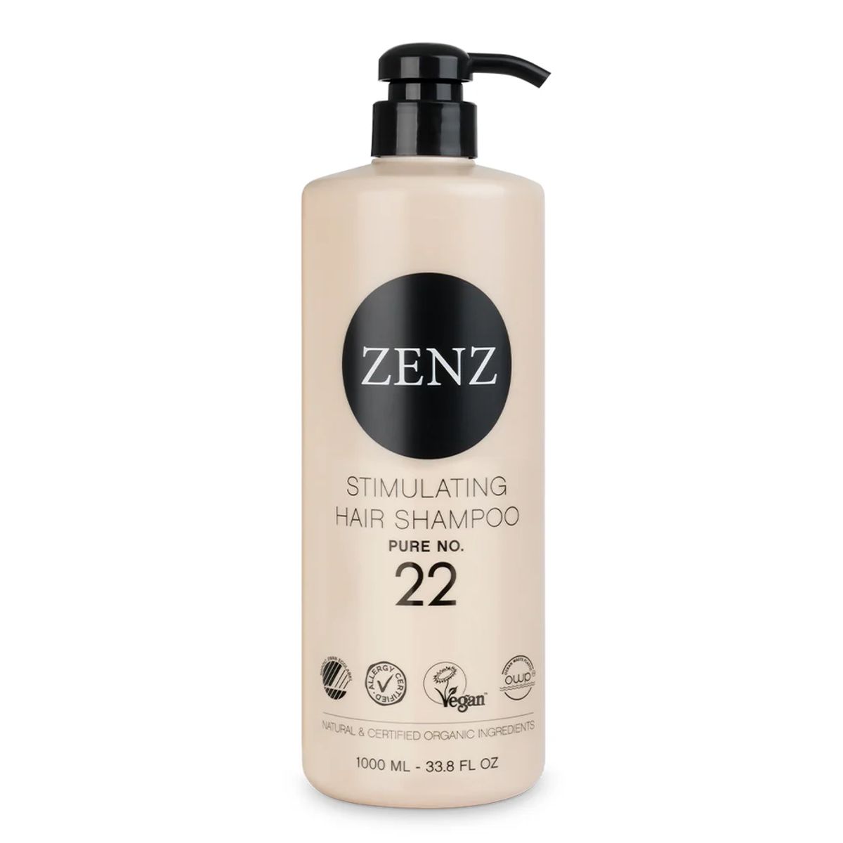 Zenz Organic Stimulating Hair Shampoo Pure no. 22, 1000ml.