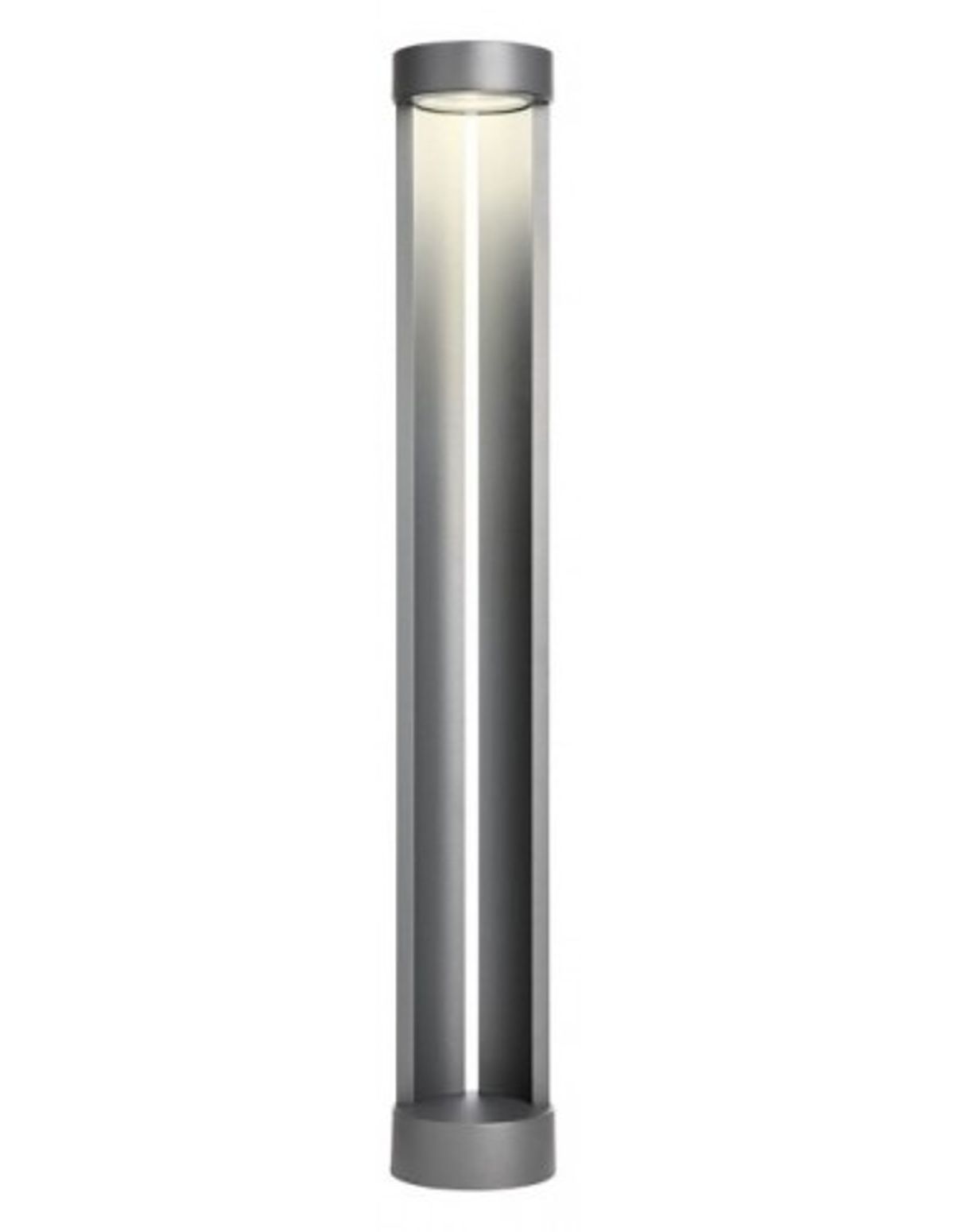 ZEUS Bedlampe i aluminium og glas H75 cm 1 x 11,5W COB LED - Mat mørkegrå