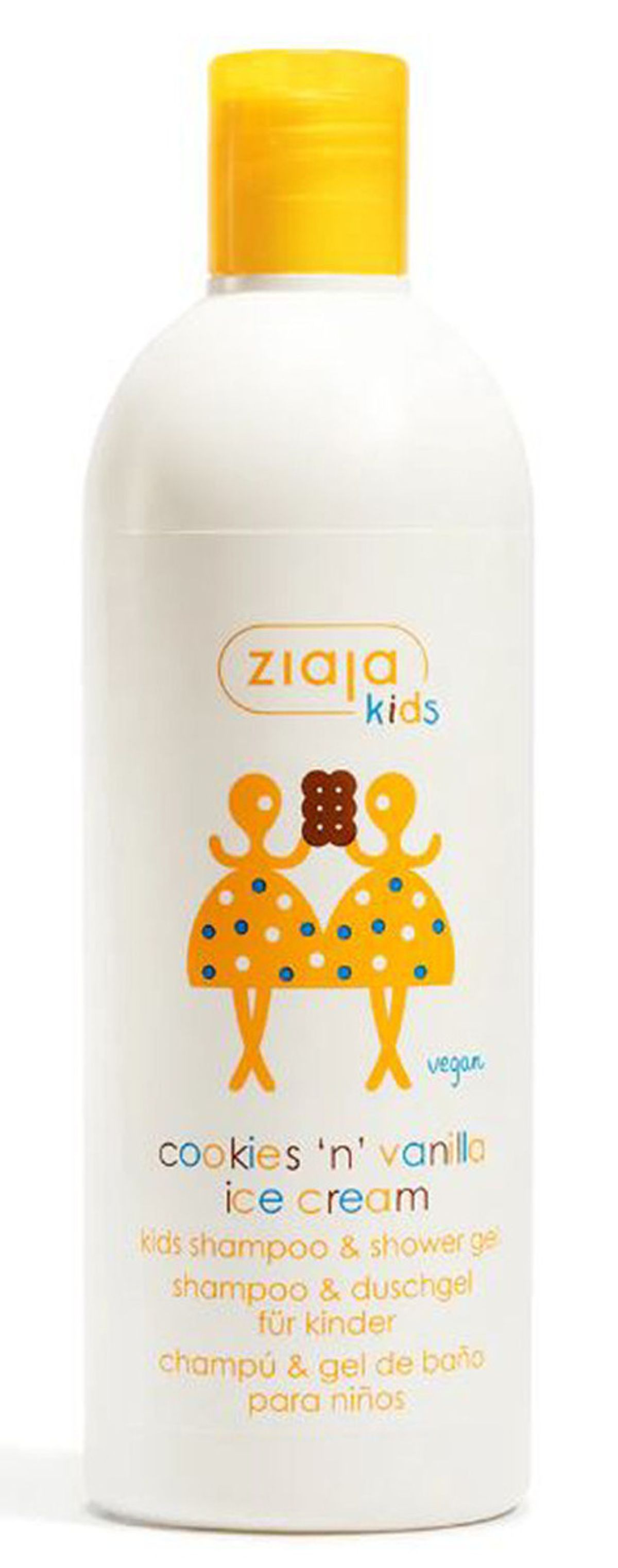 Ziaja kids cookies 'n' vanilla ice cream kids shampoo & shower gel 400ml