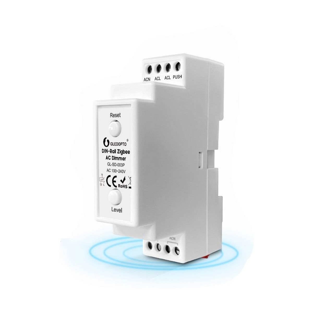 Zigbee dæmper modul til DIN-skinne - Gledopto, Zigbee 3.0, 200W