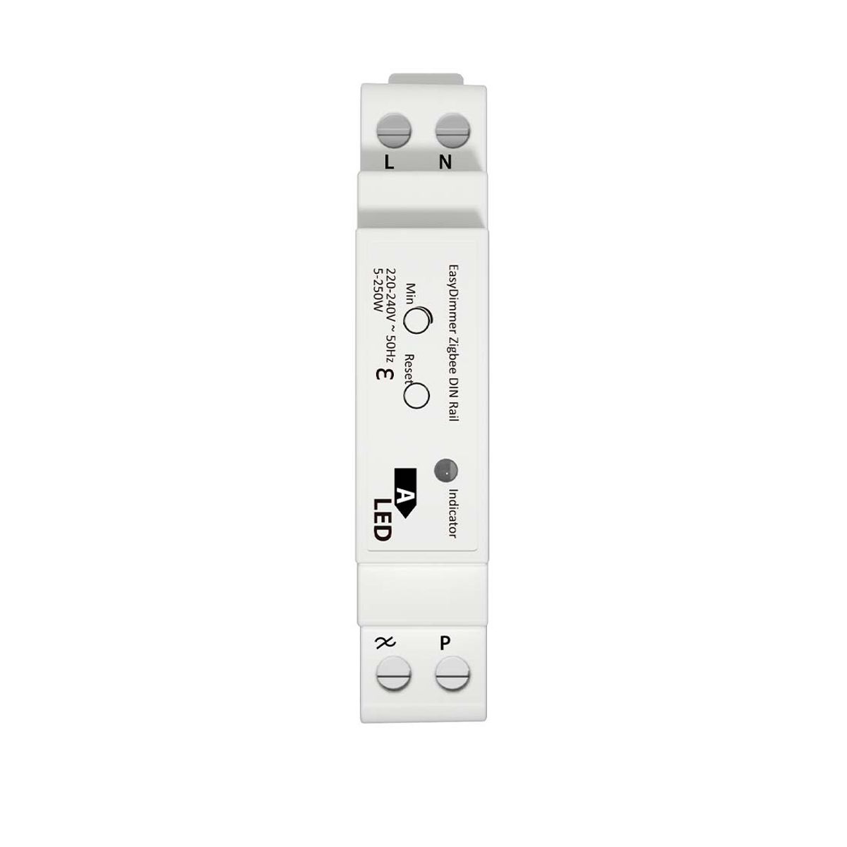 Zigbee Lysdæmper DIN skinne - 5-250W