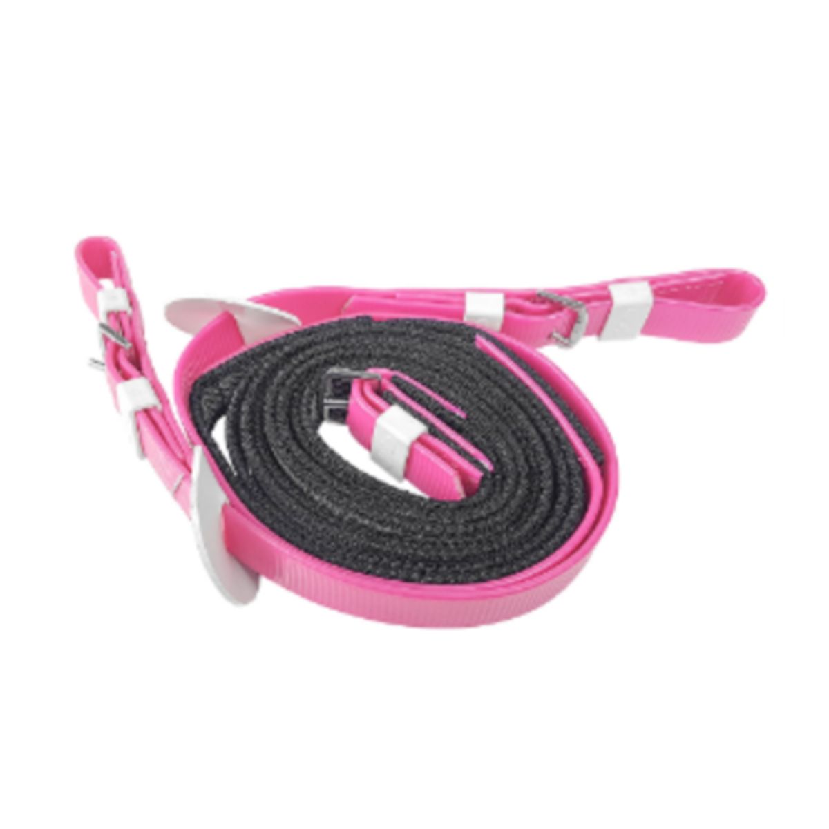 Zilco S-Grip monté, distance & galop tøjler - Pink