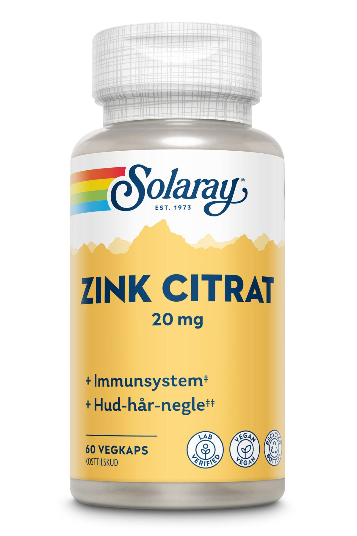 Zink Citrat Solaray 20 mg 60 kapsler