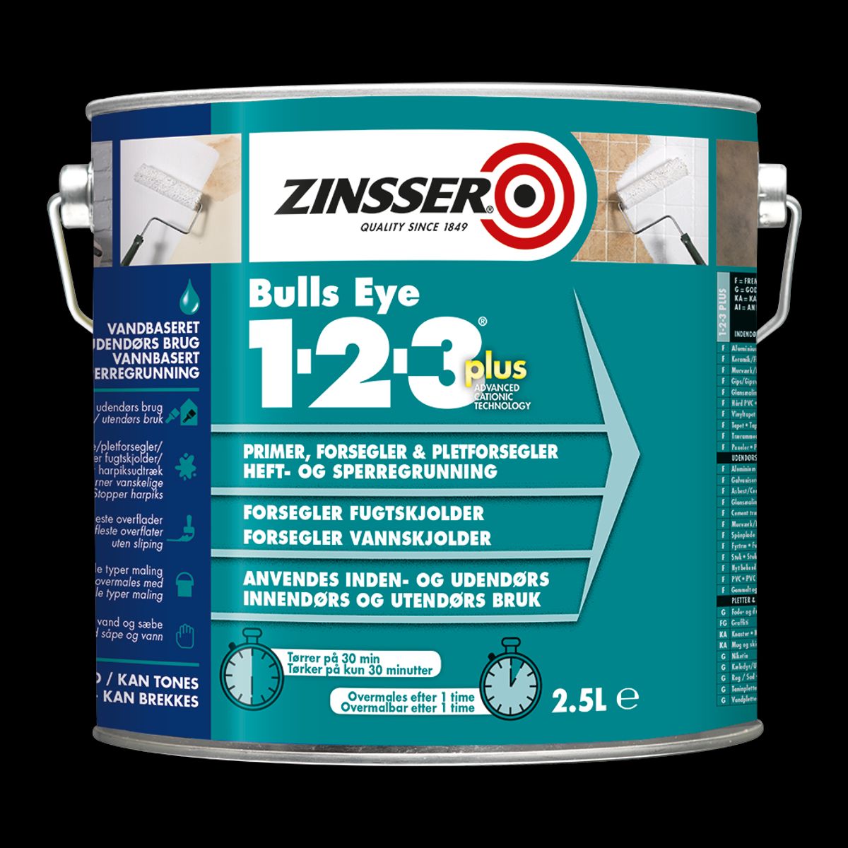 ZINSSER® BULLS EYE 1-2-3 PLUS-1 liter