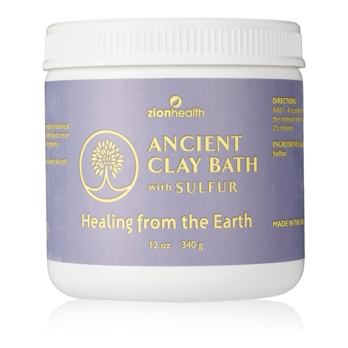 Zionhealth - Ancient clay & Sulfur Bath Powder