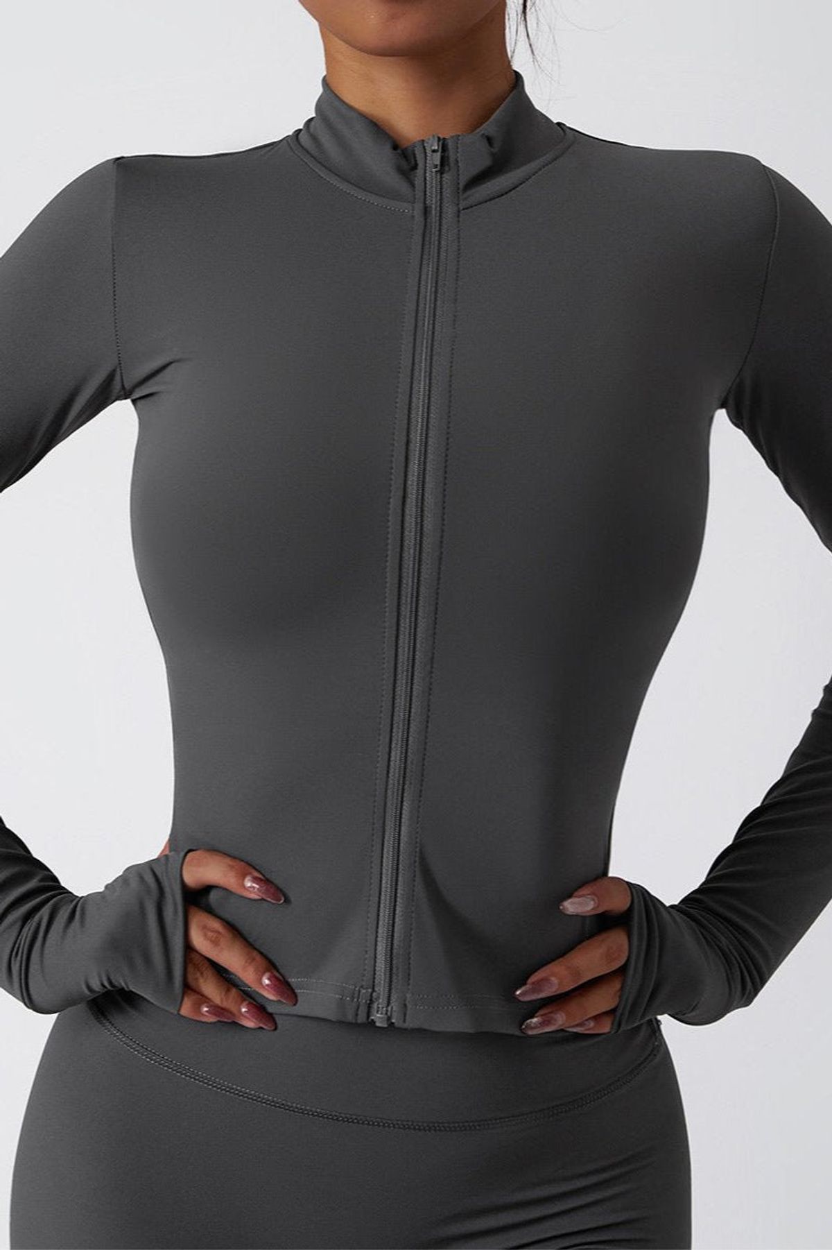 Zip-Up Compression jacket DarkGrey - Small / DarkGrey