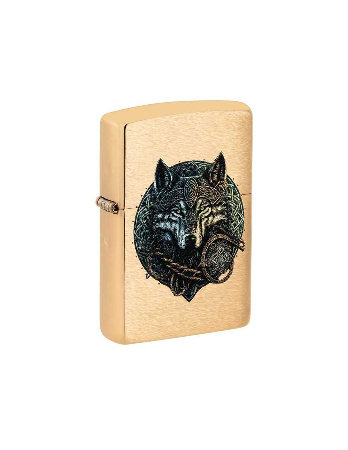 Zippo 204B Wolf Warrior Design - Zippo lighter