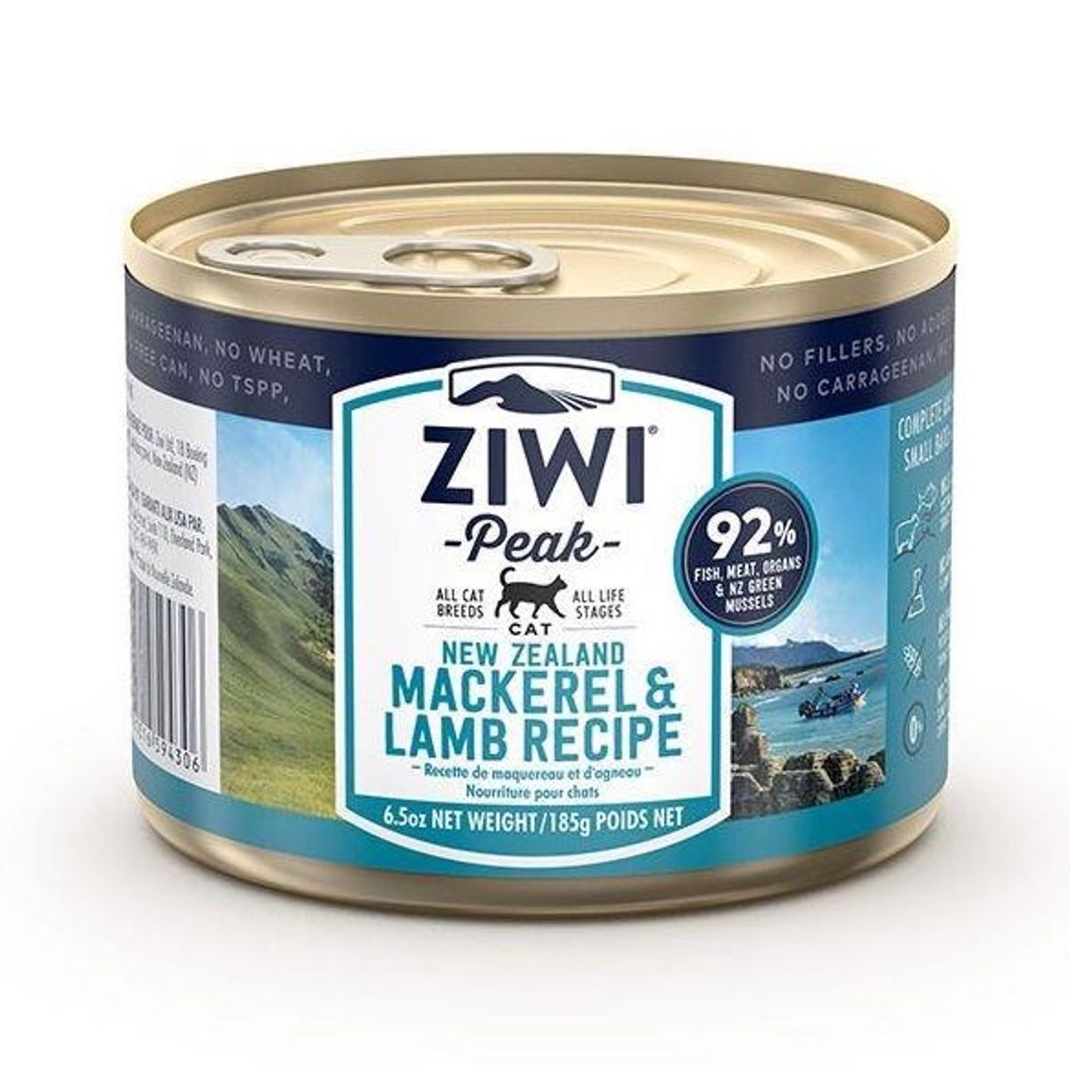 ZiwiPeak Cat dåsemad Mackarel and lamb, 185g